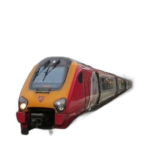 weapon, car, 3d render, photorealistic, concept art, red, yellow, train transparent PNG cut-out