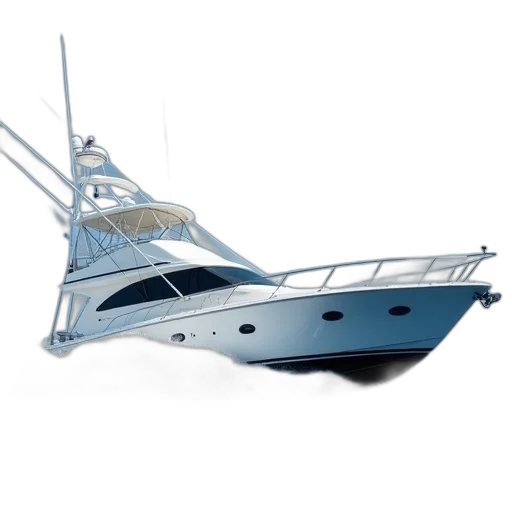 photorealistic, 3d render, concept art, white, speedboat, name, blue, eyes transparent PNG cut-out