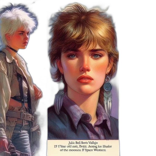 jacket, concept art, comic book art, photorealistic, three, images, feature, woman transparent PNG cut-out