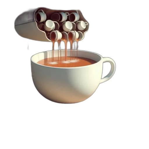 robot, food, weapon, staff, 3d render, photorealistic, concept art, pixel art transparent PNG cut-out