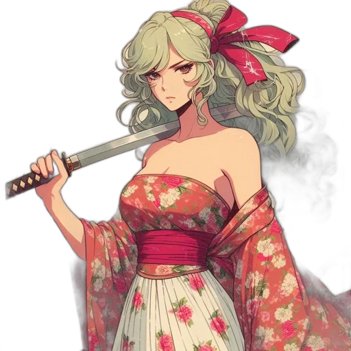 dress, staff, weapon, sword, concept art, fantasy art, anime, pixel art transparent PNG cut-out