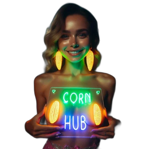 jewelry, concept art, pixel art, cyberpunk, vaporwave, neon lights, woman, holds transparent PNG cut-out