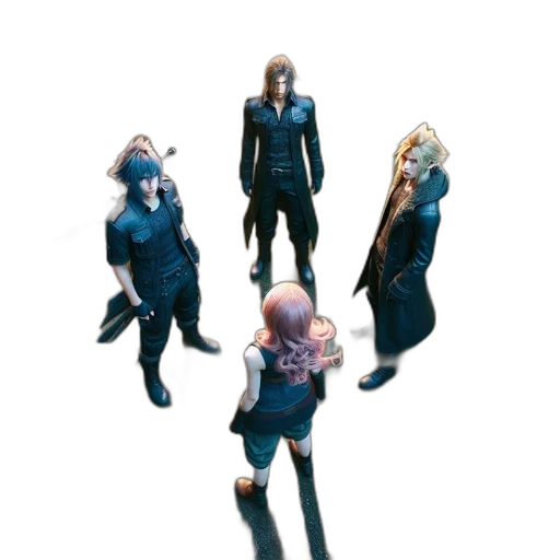 staff, jacket, weapon, concept art, 3d render, pixel art, anime, outer space transparent PNG cut-out