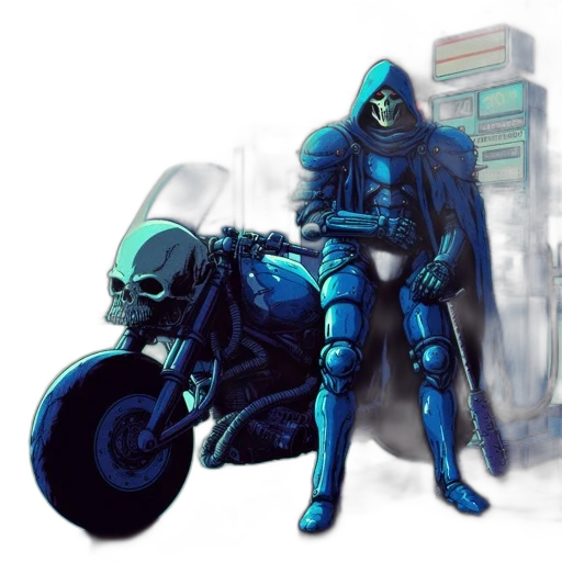 jacket, robot, cyberpunk, concept art, comic book art, fantasy art, city street, neon lights transparent PNG cut-out