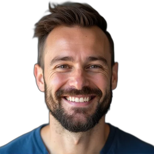 face, staff, hair, robot, photorealistic, man, neatly, trimmed transparent PNG cut-out