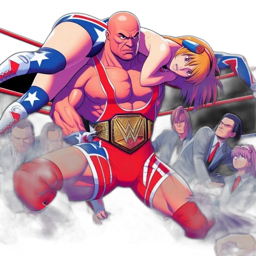 concept art, comic book art, fantasy art, inside, wrestling, arena, strong, male transparent PNG cut-out