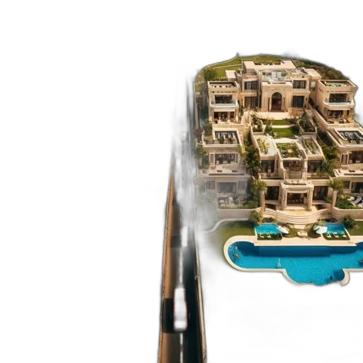 building, 3d render, photorealistic, concept art, image, contrasts, two, city transparent PNG cut-out