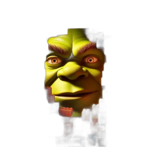 face, mask, creature, robot, 3d render, concept art, photorealistic, pixel art transparent PNG cut-out