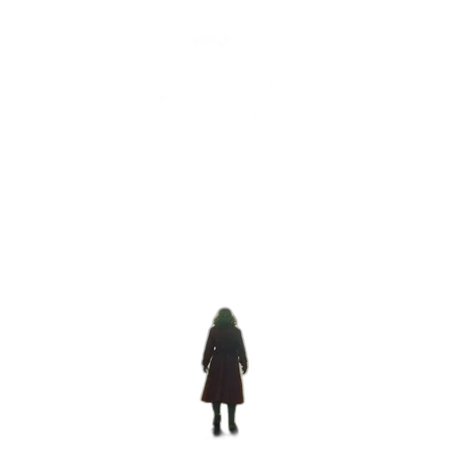 dress, jacket, hair, creature transparent PNG cut-out