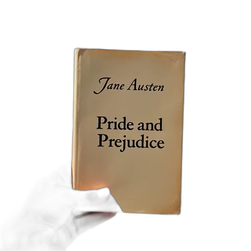 dress, person, holding, book, titled, pride, prejudice, jane transparent PNG cut-out