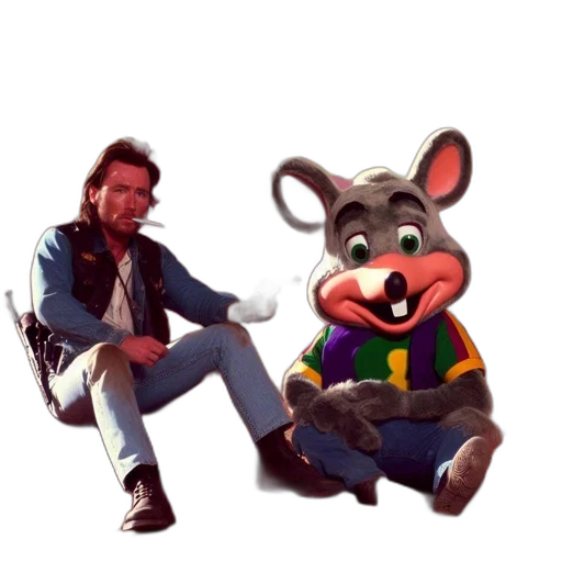 jacket, animal, furniture, mask, concept art, 3d render, cartoon, photorealistic transparent PNG cut-out