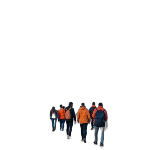jacket, staff, umbrella, hat, 3d render, concept art, pixel art, fog transparent PNG cut-out