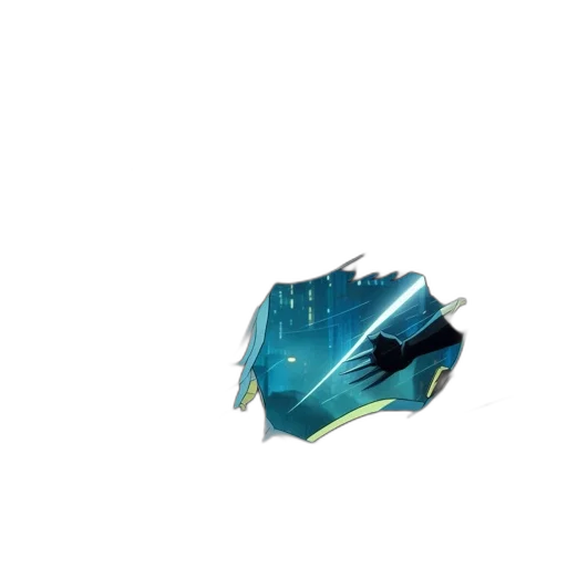 crown, mask, weapon, creature, 3d render, vaporwave, concept art, pixel art transparent PNG cut-out