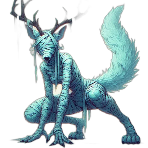 creature, staff, dragon, animal, fantasy art, concept art, pixel art, watercolor transparent PNG cut-out