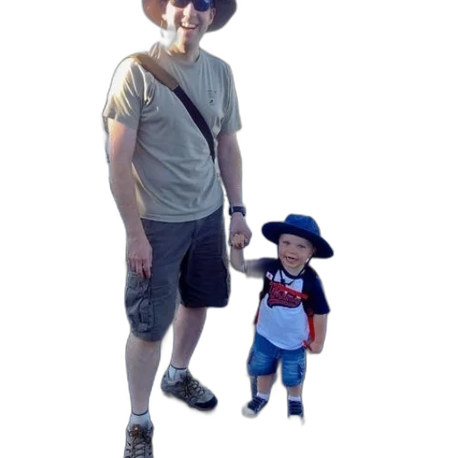 hat, staff, robot, 3d render transparent PNG cut-out