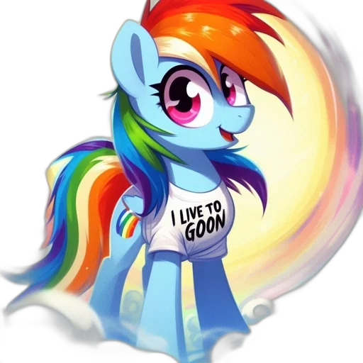 staff, rainbow, dash, vibrant, colored, illustration, featuring, blue transparent PNG cut-out