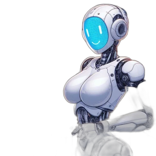 robot, concept art, 3d render, cyberpunk, pixel art, modern, kitchen, sleek transparent PNG cut-out