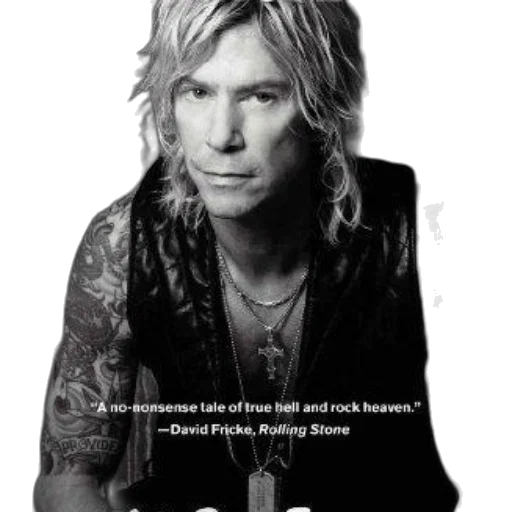 black-and-white, image, tattooed, individual, long, hair, wearing, vest transparent PNG cut-out