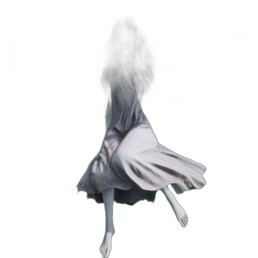 dress, hair, mask, creature, concept art, 3d render, photorealistic, fantasy art transparent PNG cut-out
