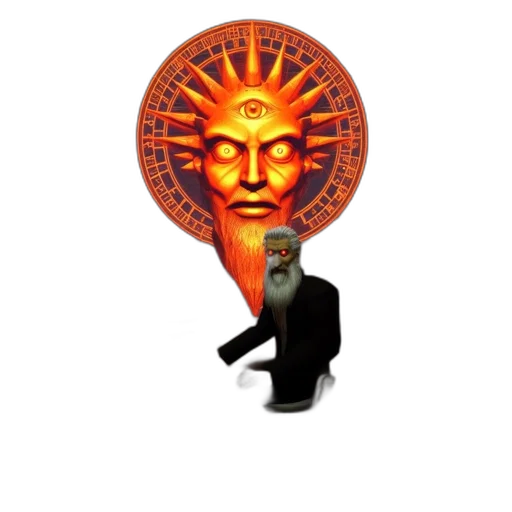 umbrella, mask, staff, hat, concept art, 3d render, pixel art, fantasy art transparent PNG cut-out