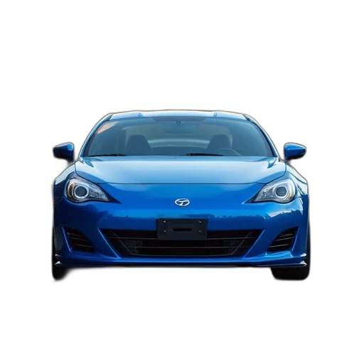 car, 3d render, photorealistic, blue, sports, parked, parking, lot transparent PNG cut-out