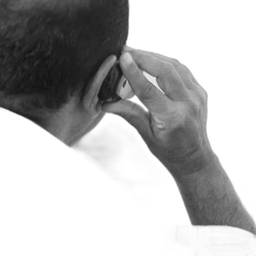 staff, face, mask, hat, photorealistic, black-and-white, photo, person transparent PNG cut-out