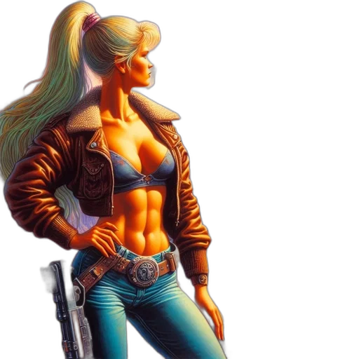jacket, comic book art, cyberpunk, concept art, fantasy art, futuristic, fantasy, desert transparent PNG cut-out