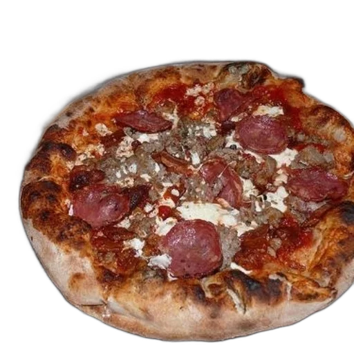 food, crown, animal, weapon, 3d render, photorealistic, delicious-looking, pizza transparent PNG cut-out