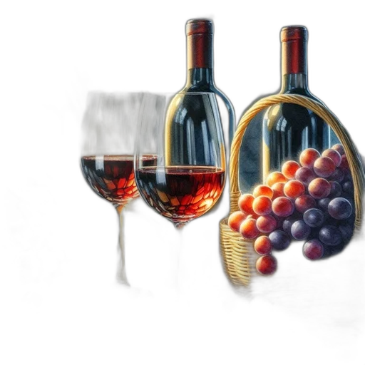 bottle, crown, food, umbrella, photorealistic, 3d render, oil painting, concept art transparent PNG cut-out