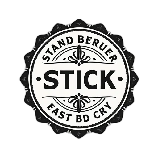 staff, vintage, monochrome, styled transparent PNG cut-out