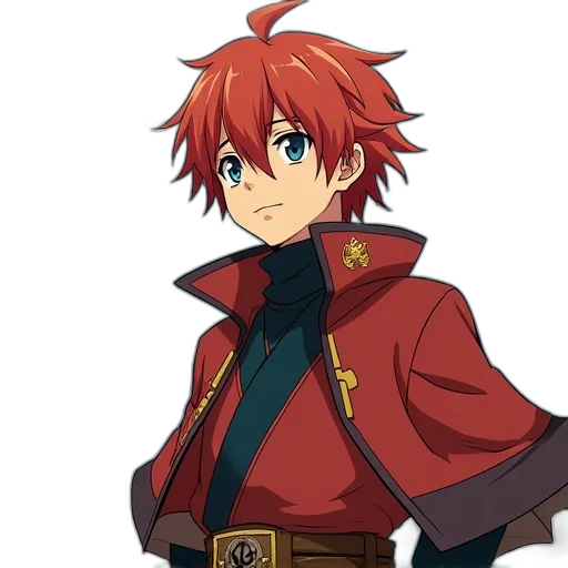 staff, sword, face, jacket, anime, pixel art, concept art, fantasy art transparent PNG cut-out