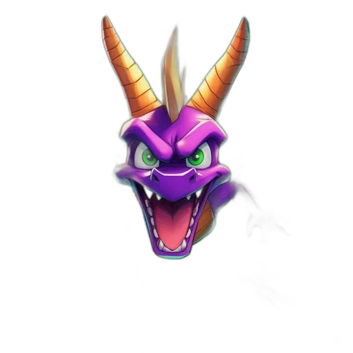 dragon, mask, creature, animal, 3d render, concept art, fantasy art, pixel art transparent PNG cut-out