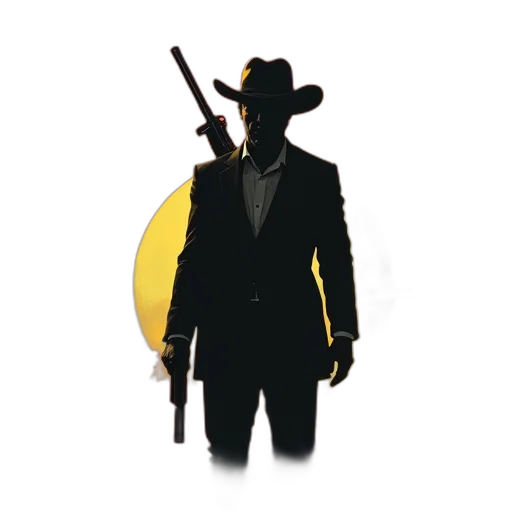 staff, jacket, weapon, concept art, pixel art, comic book art, man, hat transparent PNG cut-out