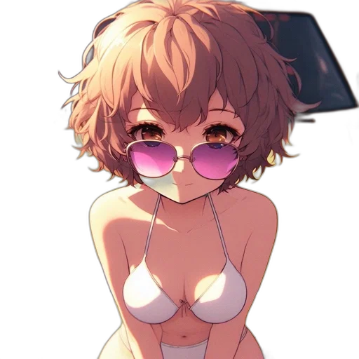 weapon, crown, dress, creature, anime, pixel art, cyberpunk, vaporwave transparent PNG cut-out