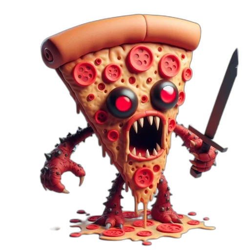 food, creature, weapon, staff, concept art, 3d render, pixel art, comic book art transparent PNG cut-out