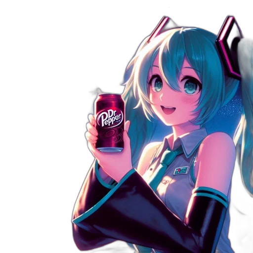 bottle, food, robot, weapon, anime, vaporwave, pixel art, concept art transparent PNG cut-out