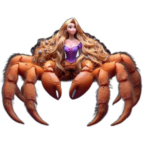 creature, hair, animal, concept art, 3d render, fantasy art, animated, woman transparent PNG cut-out