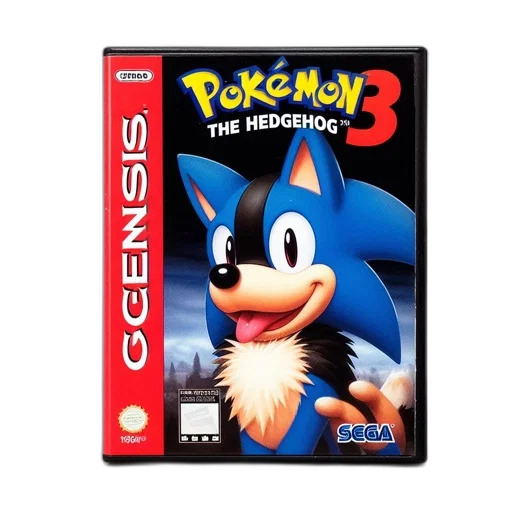 3d render, concept art, amusing, illustration, mashup, portrays, sonic, hedgehog transparent PNG cut-out