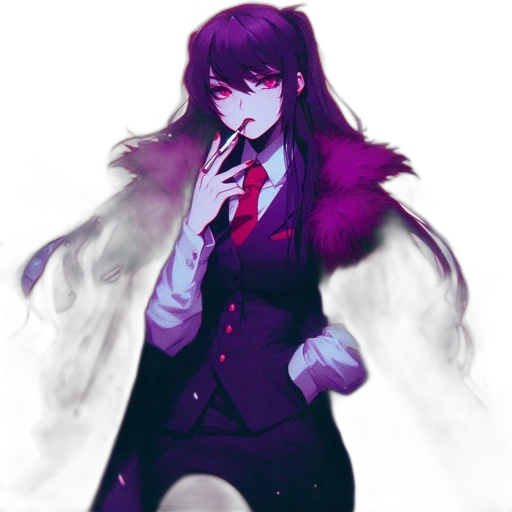 jacket, staff, creature, weapon, pixel art, concept art, anime, vaporwave transparent PNG cut-out