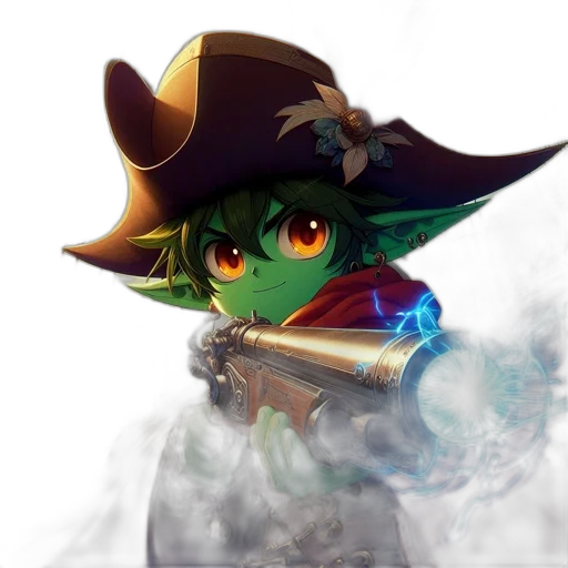 staff, weapon, hat, dragon, fantasy art, concept art, pixel art, anime transparent PNG cut-out