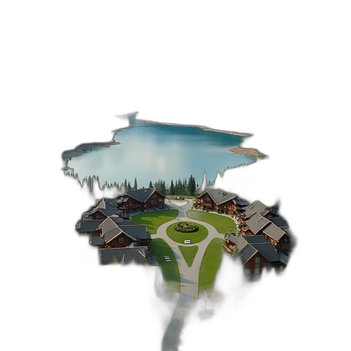 building, 3d render, concept art, photorealistic transparent PNG cut-out