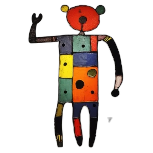 robot, staff, mask, animal, concept art, cartoon, 3d render, pixel art transparent PNG cut-out