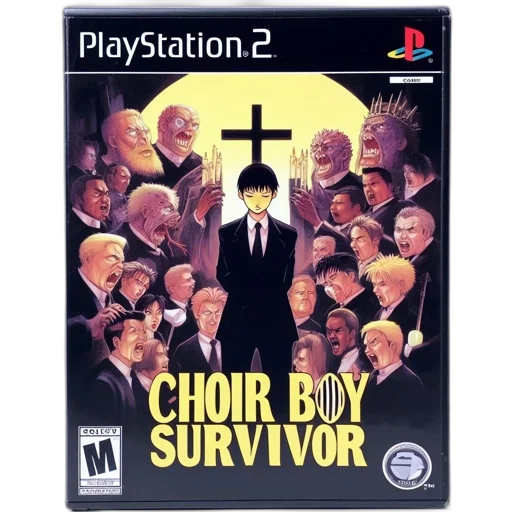 concept art, pixel art, playstation, game, titled, choir, boy, survivor transparent PNG cut-out