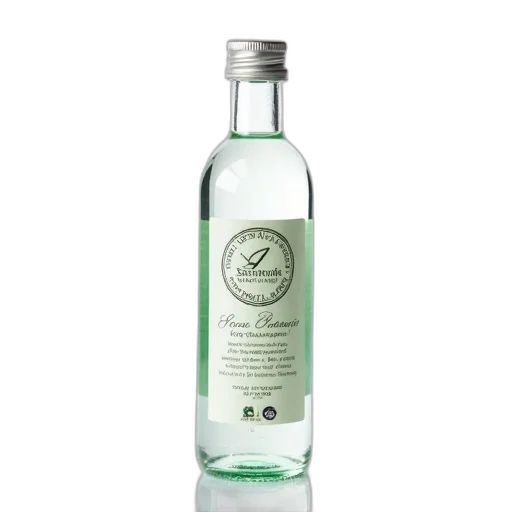 bottle, sanoflore, acqua, botanica, displayed, against, white, background transparent PNG cut-out