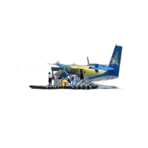 weapon, staff, 3d render, yellow, blue, seaplane, registration, number transparent PNG cut-out