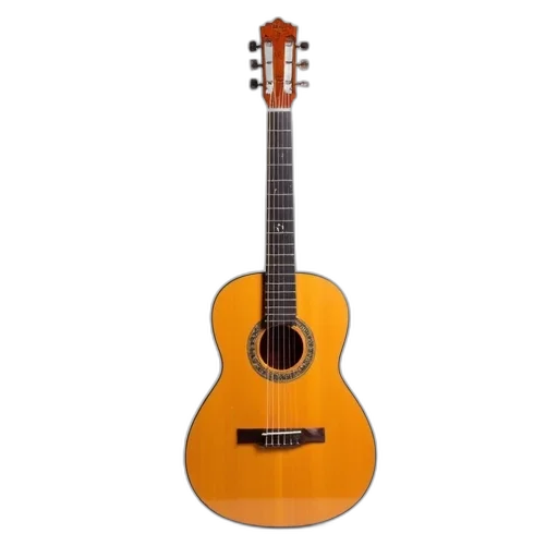 classical, guitar, natural, wood, finish, glossy, sheen, displayed transparent PNG cut-out
