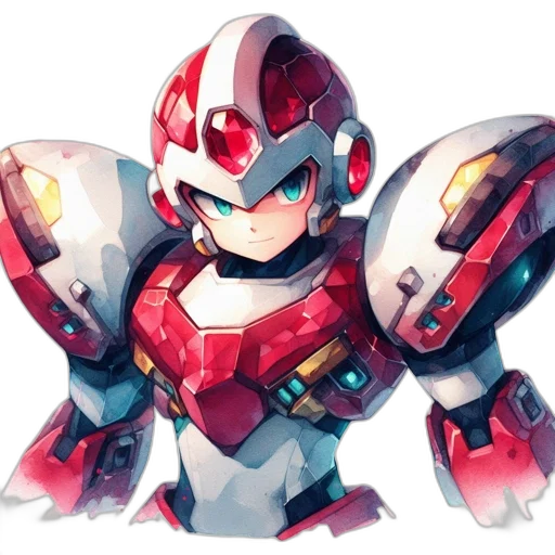 robot, concept art, pixel art, 3d render, comic book art, red, animated, character transparent PNG cut-out