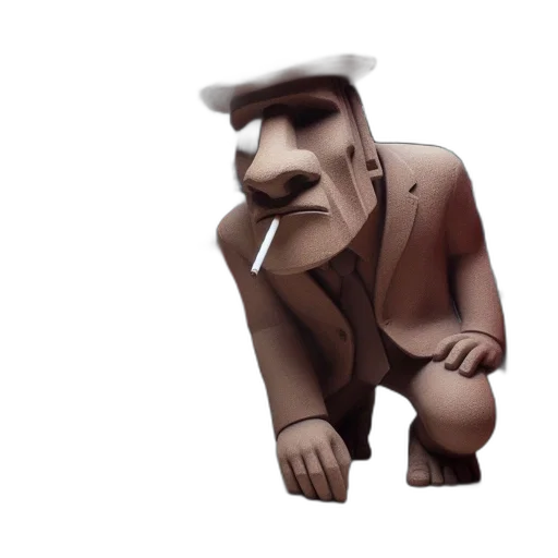 hat, face, staff, mask, 3d render, concept art, cartoon, pixel art transparent PNG cut-out