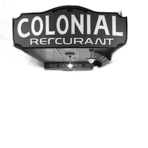 food, vintage, photograph, diner, interior, large, colonial, restaurant transparent PNG cut-out