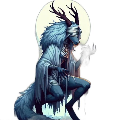 dragon, creature, staff, animal, fantasy art, concept art, pixel art, watercolor transparent PNG cut-out